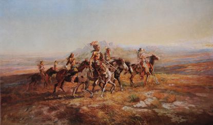 Picture of Sun River War Party (Charles M. Russell Print)