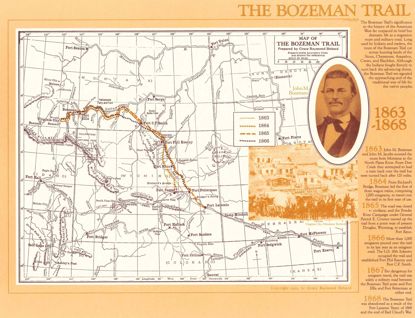 Picture of Map: Bozeman Trail, 1863-1868