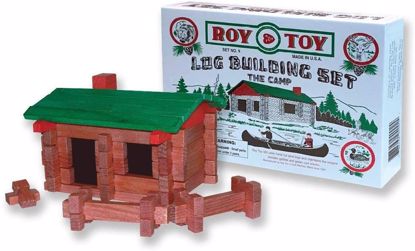 Picture of Roy-Toy 37 pc. Log Building Set - Log Cabin