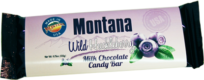 Picture of Huckleberry Milk Chocolate Candy Bar - 4.75 oz.