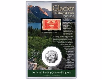 Picture of Quarter & Stamp Set - Glacier National Park