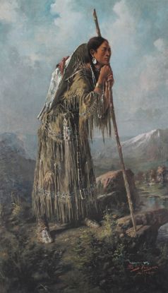 Picture of Edgar Paxson Print: Sacagawea