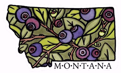 Picture of Sticker - Huckleberry Montana